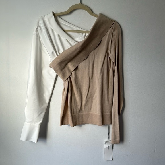 Adeam NWT One shoulder sweater